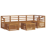 Sectional Sofa Set 7 pcs Natural Solid Acacia Wood 3375144