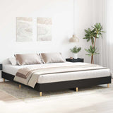 Bed Frame Black Engineered wood, solid eucalyptus wood, plywood 3328700