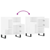 Sideboard High Gloss White 60x35x70 cm Engineered Wood 831198