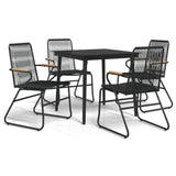 Garden Dining Set Black 3099216