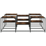 Coffee Table Smoked Oak 121x121x40 cm Engineered Wood 839070