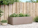 Garden Planter Light Brown 80x36x35 cm PP 368778
