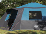 Cabin Tent 12-Person with Roof Blue and Grey 500 x 500 x 294 cm 42004057