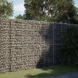 Gabion Basket with Cover 200x50x200 cm Galvanised Iron 3295167