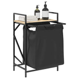 Laundry Basket 1 Compartment with Shelf Sonoma Oak 859071