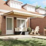 Retractable Awning Multicolour 400 x 300 cm Fabric and Metal 3330587