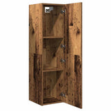 TV Cabinet Old Wood 30.5x30x110 cm Engineered Wood 856398