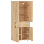 Highboard Sonoma Oak 69.5x34x180 cm Engineered Wood 3199868