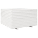 Garden Planter White 80x80x49.5 cm Solid Wood Pine 3282530