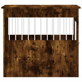 Dog Crate Furniture Smoked Oak 64.5x80x71 cm Engineered Wood 838334