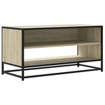 ZNTS TV Cabinet Sonoma Oak 91x40x46 cm Engineered Wood and Metal 848885