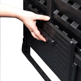 Garden Composter Black 93.3x93.3x146 cm 1000 L 146278