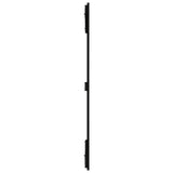 Wall Headboard Black 108x3x110 cm Solid Wood Pine 824927