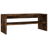 Coffee Table Smoked Oak 100x40x40 cm Engineered Wood 815255