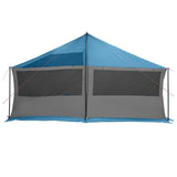Family Tent Blue 600 x 400 x 268 cm Polyester and Steel 42028604