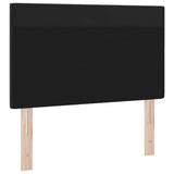 LED Headboard Black 100 cm Faux Leather 42007297