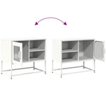 ZNTS TV Cabinet White 68x39x60.5 cm Steel 853391