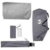 Tent with Roof with Storage Grey and Black 236 x 150 x 136 cm 42001019