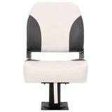 Foldable Boat Seat 1 Set Low Backrest with Fixing Strap 3284291