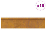 Snail Fences 20 pcs Rusty Weathering Steel 874887
