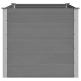 Garden Raised Bed WPC 150x100x91 cm Grey 43610
