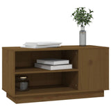 TV Cabinet Honey Brown 80x35x40.5 cm Solid Wood Pine 814407