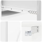 Wall-Mounted Side Table High Gloss White 87.5 x 34.5 x 17 cm 898159
