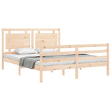 Bed Frame without Mattress King Size Solid Wood 3194056