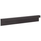 Garden Cover Profile 10 pcs 100 x 6 x 15 cm Steel Black 8012949