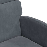 Dining Chairs with Wheels 2 pcs Dark grey 58 x 65 x 98 cm 42017876