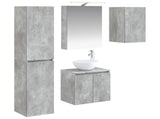 Bathroom Cabinet Set 5 pcs Concrete Grey 50 x 14.5 x 70 cm 3407290