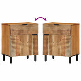 Bedside Cabinet Brown 50 x 33 x 60 cm Solid Acacia wood 4017764