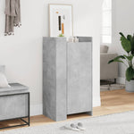 ZNTS Shoe Cabinet Concrete Grey 52x37.5x100 cm Engineered Wood 848440