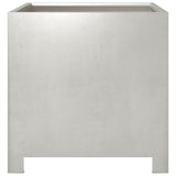 ZNTS Garden Planter 40x40x40 cm Stainless Steel 851207