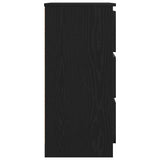 Sideboard Black Oak 60x35x76 cm Engineered Wood 862493