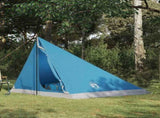 Backpacking Tent Blue 4-Person 185T Polyester with PU Coating 42018560