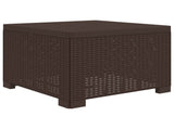 5-Seater Garden Sofa Rattan Look PP Brown 3444067