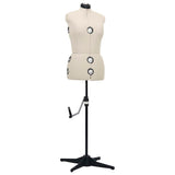 Adjustable Dress Form Female Cream M Size 40-46 288487
