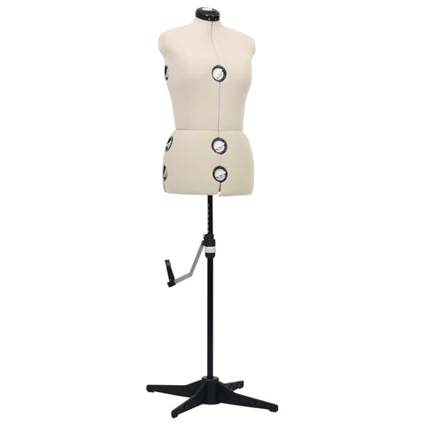 Adjustable Dress Form Female Cream M Size 40-46 288487
