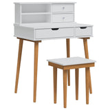 Dressing Table Set FAUSKE 3 pcs White 76 x 50 x 103.5 cm 3438585