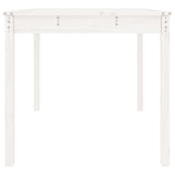 Garden Table White 82.5x82.5x76 cm Solid Wood Pine 823963