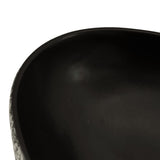 Countertop Basin Black and Blue Oval 56.5x36.5x13.5 cm Ceramic 155114