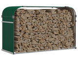 Log Holder Green 120x45x100 cm Galvanised Steel 364543