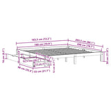 Bed Frame with Drawers without Mattress White 180x200 cm Super King 3301955