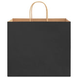 Paper Bags 250 pcs with Handles Black 32x22x28 cm 4101652