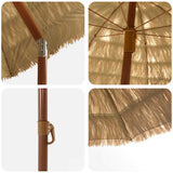 Garden Parasol Natural 205 x 205 x 210 cm 42006674