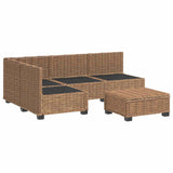 5 pcs Rattan Lounge Set with Cushions GENDT Natural Rattan 3429872