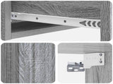 Wall-Mounted Side Table Grey Sonoma 59 x 34.5 x 17 cm 898321