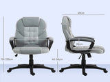 Faux Leather Office Chair - Grey T3398P329473