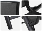 Reclining Garden Chairs 2 pcs Black 58 x 71 x 112 cm Textilene 42030042